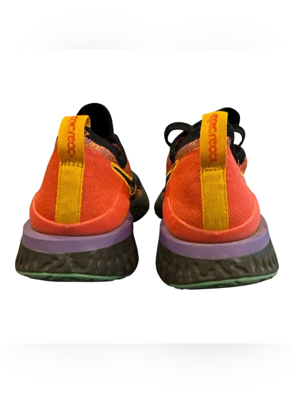 Nike Epic React Flyknit 2 Women's Size 9 Running Shoes Black Ember Sneakers - Picture 3 of 5